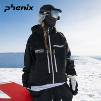 phenixphenix SP27 男女款单双板滑雪服 3L全压胶 户外防水硬壳冲锋衣 黑色 XL