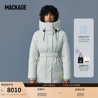 Mackage 女士JENI可拆卸双领背心中长收腰修身派克羽绒服保暖 奶油白 L