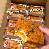 舸渡 海苔肉松吐司面包早餐整箱即食充饑蛋糕小零食小吃休閑食品好吃的 一箱2包+2包