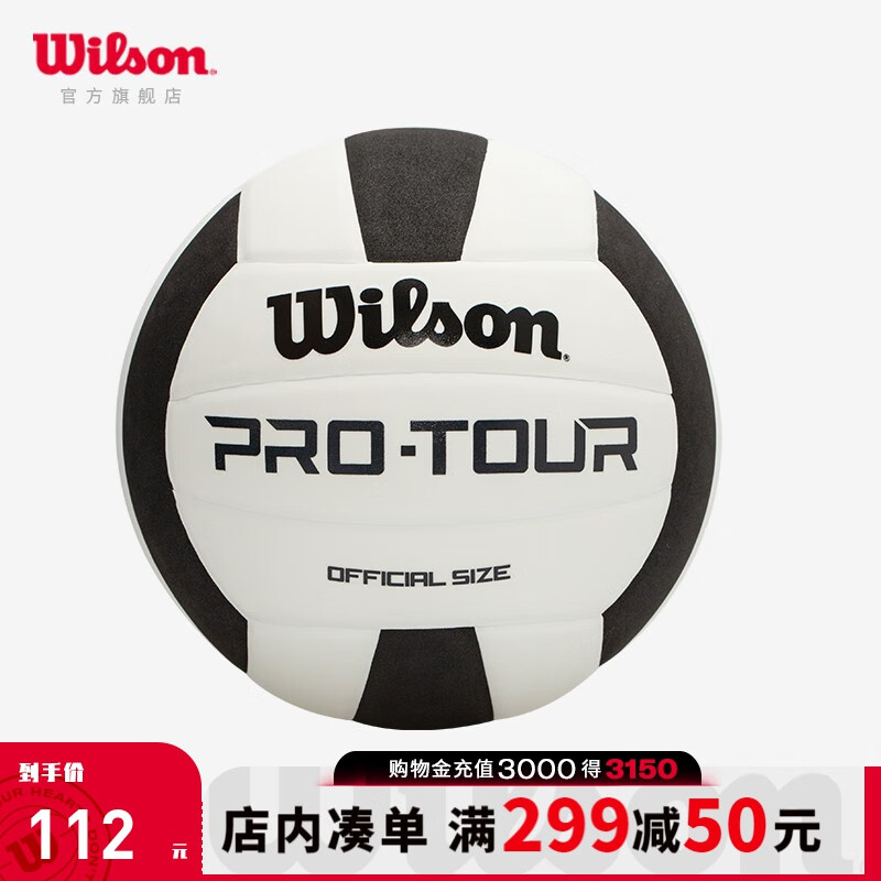 威尔胜（Wilson）威尔胜训练用球排球专业耐用易操控5号比赛用球PROTOUR WTH20119IBCN-5号球