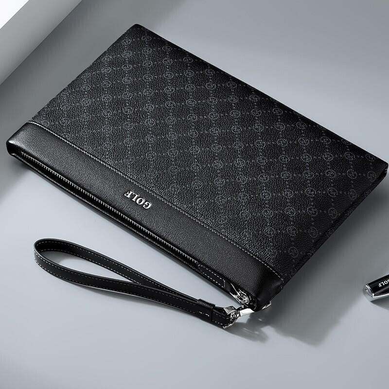 高尔夫（GOLF）男士手包耐磨手拿包男大容量多卡位信封包时尚手抓包男士钱包