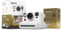 Polaroid 寶麗來 即時膠片相機 內置閃光燈 白色/金色相機 + 膠片