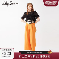Lily Brown 春夏 法式蕾丝高腰阔腿裤女休闲裤LWFP212014