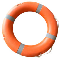 先锋连 船用救援专业救生圈成人国标实心塑料救生圈2.5公斤救生圈 2.5KG标准救生圈