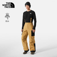 The North Face北面滑雪裤男GORETEX背带裤户外运动单板双板防水防风2382VA I0J/卡其色 L/180（偏大，拍小一码）