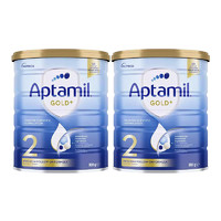 黑卡会员：Aptamil 爱他美 金装版婴幼儿奶粉2段900g（6-12个月）*2罐