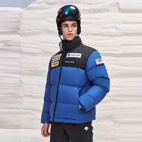DESCENTE 迪桑特 瑞士國家高山滑雪隊短款保暖羽絨服 藍色 L (175/96A)
