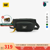 CAT卡特男士肩挎包户外腰包拉链包多功能休闲男士背包 深绿 均码