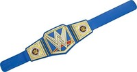 MATTEL 美泰 WWE 冠军头衔腰带采用真实造型、金属、皮革皮带和可调节功能