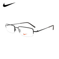 耐克（NIKE）中性款半框黑色镜框光学眼镜架眼镜框 NIKE8179-001 53MM