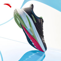 安踏马赫4.0丨氮科技马拉松男鞋跑步鞋竞速马赫4代运动鞋112415583 基础黑/酸草绿-7 43码