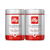 illy 意利 [2罐装] 意利(illy)中度烘培咖啡粉 250g/罐