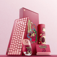 Xiaomi 小米 無線雙模鍵鼠套裝 迪士尼100周年限定版ToyStory草莓熊藍牙無線薄膜鍵盤鼠標便攜辦公mac