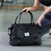 Landcase 手提旅行包女大容量运动健身包女短途出差行李包袋 4093黑色大号