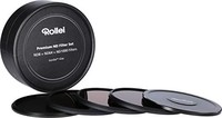 Rollei *鏡頭 灰色濾鏡套裝包括：1 x ND 8，ND 64和ND 1000濾鏡，由大猩猩玻璃制成，帶鋁環，長久照明帶鋁保護蓋。26353 67mm