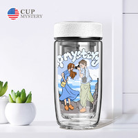 CUP MYSTERY双层玻璃杯原创设计便携随手茶杯车载办公高硼硅玻璃水杯子 海边