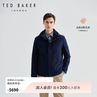 Ted Baker 【同款】冬男士保暖防寒连帽羽绒服外套C34503 藏青色 2