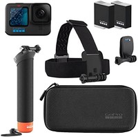 GoPro HERO11 & 黑色配件包 - Hero 11包括額外的電池（共 2 塊）、浮動手柄、頭帶 + 快速夾和便攜包