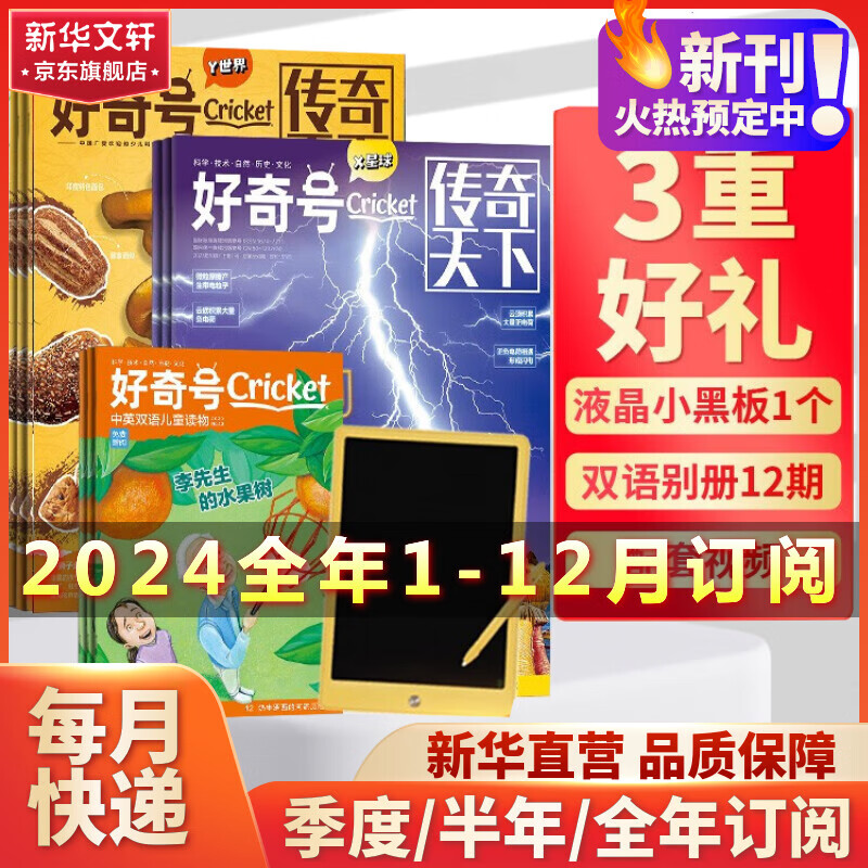 好奇号杂志2024年全年1-12月订阅中文版青少年科普读物 2024年1月-2024年12月