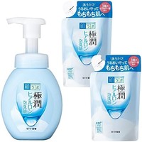 Hada Labo 肌研 极润透明质酸泡沫洗面奶 1个+补充装2个