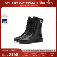 STUART WEITZMAN SW 5050CITY COMBAT BOOTIE 21秋季新品短靴女马丁靴骑士靴齿轮鞋