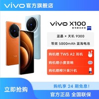 抖音超值購：vivo X100 智能5G手機 藍晶x天璣9300 5000mAh藍海電池