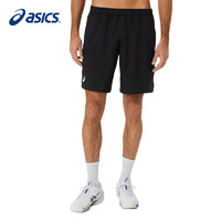 ASICS 亞瑟士 男式夏季透氣速干運動跑步短褲男 2041A261-001澳網黑色 L