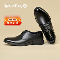 SPIDER KING 蜘蛛王 皮鞋男士2024新款真皮商务正装男款春季男鞋结婚新郎德比鞋