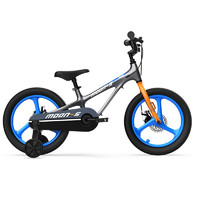 优贝（RoyalBaby）【活动品】月亮儿童自行车男女孩童车单车3-6-8岁童车山地车 一体轮-蓝灰色 16寸