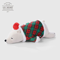 LIV HEART北极熊抱枕毛绒玩具女生睡觉抱枕玩偶抱睡安抚娃娃圣诞节 北极熊 象牙白 M号