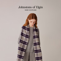 【新年】Johnstons of Elgin英伦经典格纹纯羊绒围巾男女礼盒