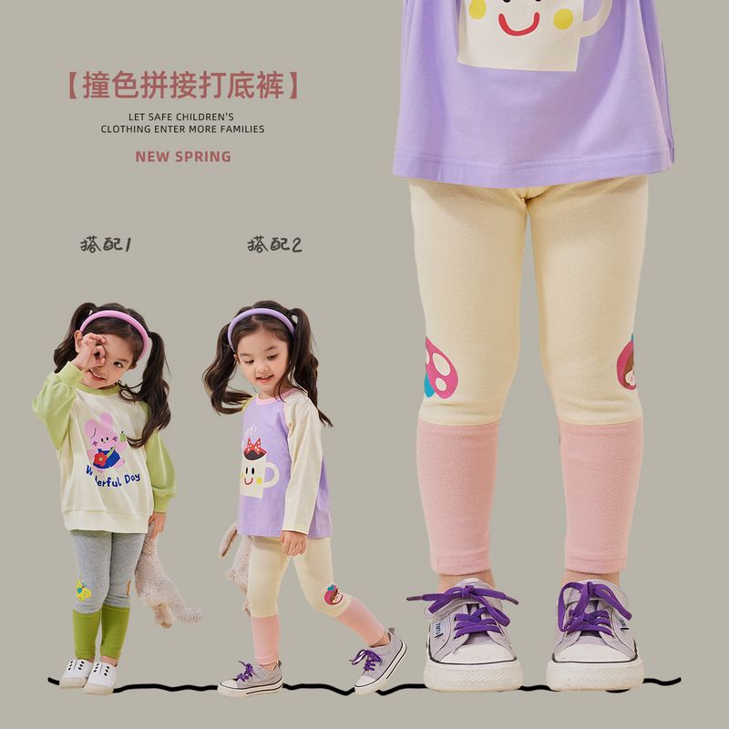 嘟嘟家宝宝打底裤春季女童春装裤子女宝长裤洋气儿童春秋童装
