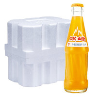 冰峰 无糖橙味汽水碳酸饮料200ml*6玻璃瓶装