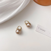 KOSE 高絲 銀針簡約個性潮精致珍珠耳環時尚百搭氣質耳環