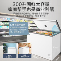 移动端、京东百亿补贴：Midea 美的 家用 300升大容量卧式商用冰柜