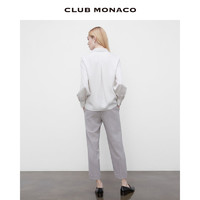 CLUB MONACO 摩纳哥会馆 女装羊毛混纺松紧腰系带质感通勤休闲裤