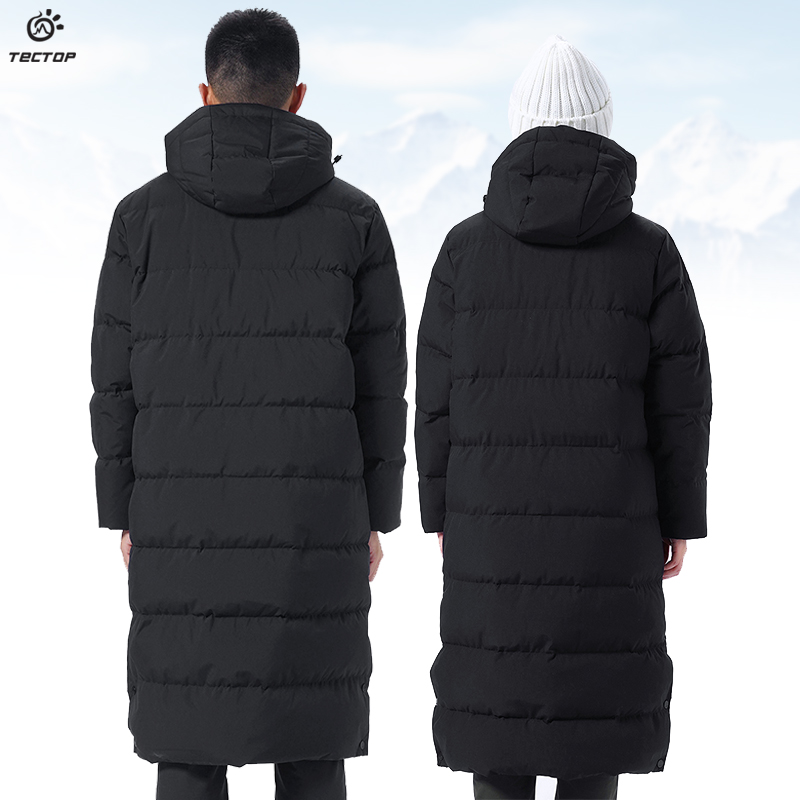 TECTOP探拓2022年户外冬款中长款羽绒服男女士款加厚保暖外套