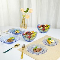 DURALEX 多莱斯 法国进口螺纹钢化玻璃餐具家用碗盘碟