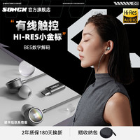SONGX 有线耳机type-c入耳式耳机Hi-Res金标认证K歌游戏华为小米vivo苹果15手机ipad通用扁头 SX01