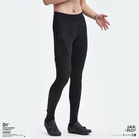 JAKROO 捷酷 夏EX-ONE第四季男士騎行褲緊身薄款側兜收納騎行長褲 黑色 XL