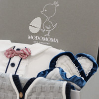 modomoma 新生儿用品婴儿礼盒秋冬装绅士男宝宝满月礼物周岁大礼包