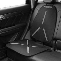 汽车儿童座椅防磨垫isofix通用britax加厚垫座椅保护垫 科技黑