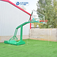健伦户外篮球架标准成人户外移动梯式凹箱篮球架落地式一支