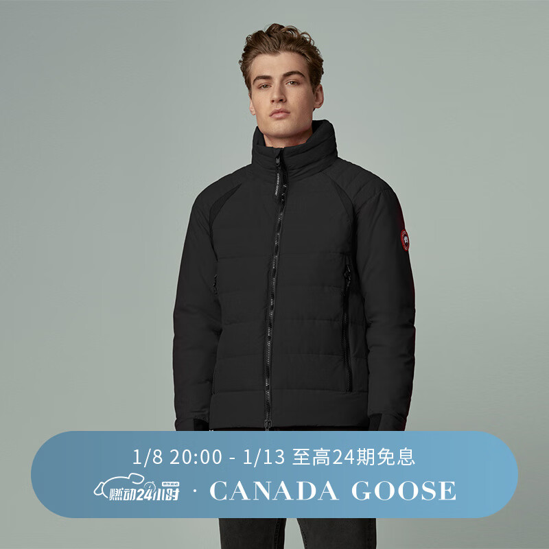 CANADA GOOSE 12期免息：HyBridge Base男士哑光羽绒夹克外套大鹅羽绒服2741M 61 黑色 L