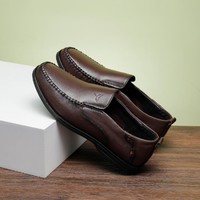 紅蜻蜓 男鞋2024春季新款舒適輕便一腳蹬商務休閑皮鞋