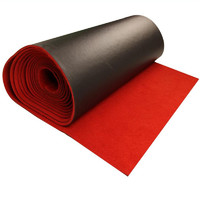 DIYIN 迪茵 特厚红地毯开业店铺门口商用加厚防滑迎宾舞台家用大面积铺地长期 PVC胶底约6毫米 2.0米宽15米长红色