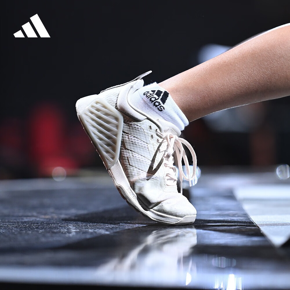 adidas阿迪达斯DROPSET 2 TRAINER女子综合训练运动鞋IE8050 粉白色/灰棕色 38.5(235mm)