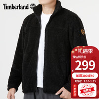 Timberland 立领夹克男子2024春季新款户外仿羊羔绒外套保暖休闲抓绒衣