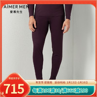 AIMER MEN 爱慕先生 15AW羊绒男士修身秋裤长裤NS73M21