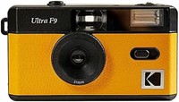 Kodak 柯达 35 毫米胶片相机 Ultra F9 - 无焦距,可重复使用,内置闪光灯,易于使用(Kodak Yellow)